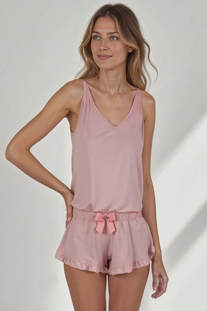 Vivisence 2044 Nocna komplet top + szorty, różowy