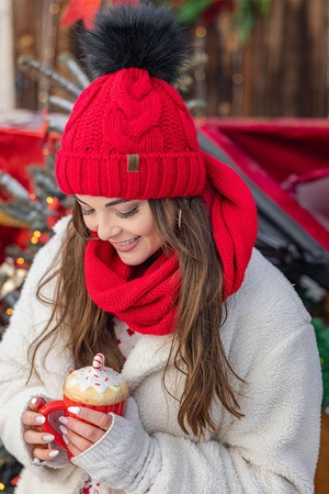 Vivisence 7103 Szalik lub apaszka komin, czerwony