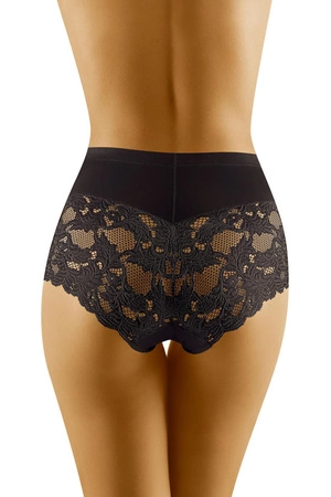 Wol-Bar Diamond 3506 Majtki wysokie figi, czarny