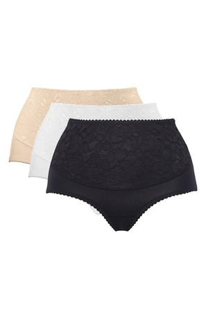 Mitex Ala Maxi 3-pak Majtki figi modelujące, czarny/biały/beż