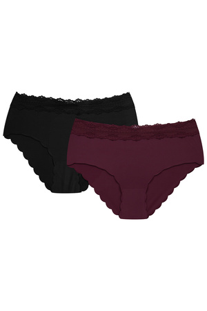 Henderson Fonza 43745 2-pak Majtki figi, black/plum