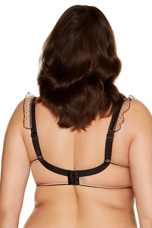 Gorteks Clio/B4 Biustonosz usztywniany, beżowo-czarny