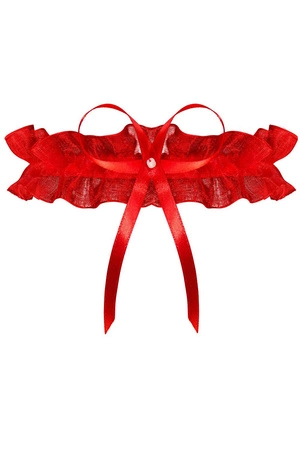 Julimex PW-02 Oddessa Wyrób pończoszniczy podwiązka, czerwony