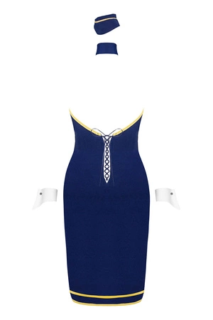 Obsessive Stewardess uniform Nocna sexy kostium, granatowy