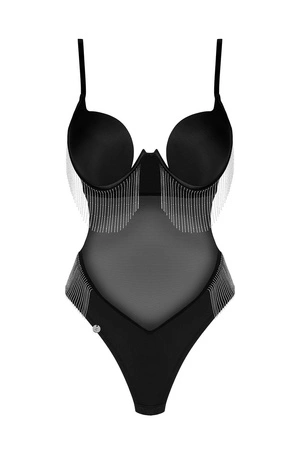 Obsessive Milladis teddy Body sexy, czarny
