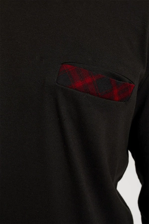 Italian Fashion Zeman dł.r. dł.sp. Nocna piżama, czarny/druk