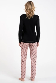 Italian Fashion Bonilla dł.r. dł.sp. Nocna piżama, czarny/druk