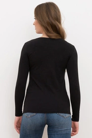 Italian Fashion Ibiza dł.r. Koszulka z długim rękawem, czarny