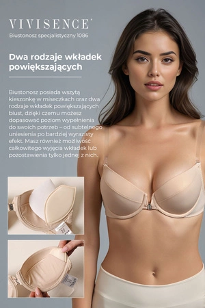 Vivisence 1086 Biustonosz specjalistyczny, beżowy