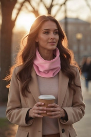 Vivisence 7109 Szalik lub apaszka komin, różowy