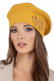 Vivisence 7007Kmpl Komplet beret+szalik, miodowy