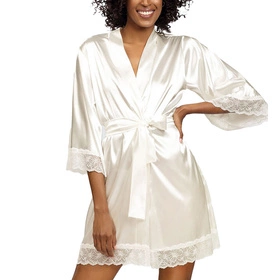 Dkaren Sauda Nocna peniuar, jasny ecru