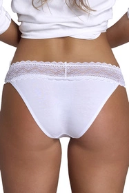 Wol-Bar Eco-Ti Majtki figi, biały