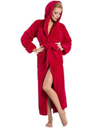 Dkaren Diana długa Nocna szlafrok, malina