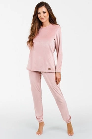 Italian Fashion Akara dł.r. dł.sp. Dres homewear, pudrowy róż