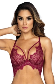 Axami V-9431 Biustonosz półgorset, bordowy