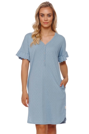 Doctor Nap TCB.4513 Nocna koszula, satin blue