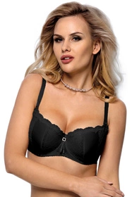 Vena VB-118 Biustonosz balkonetka, czarny