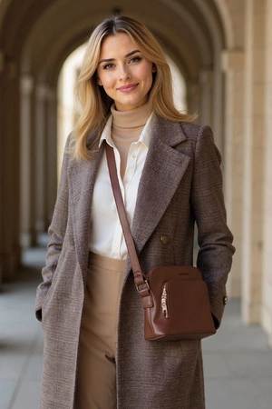 Vivisence T0002 Torebka na ramię, brązowy