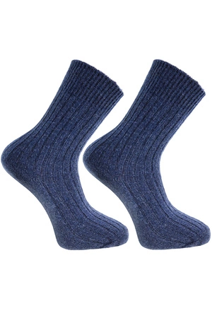 Moraj CSW300-001 wełniane Skarpety za kostkę, navy