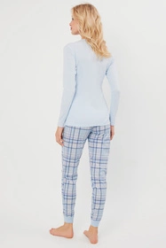 Italian Fashion Katrin dł.r. dł.sp. Nocna piżama, niebieski/druk