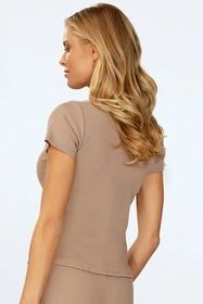 Dkaren Halima-Bl Bluzka klasyczna, cappuccino