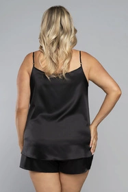 Italian Fashion Dotyk ws.r. kr.sp. Nocna piżama, czarny