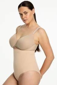 Julimex 441 Seamless High-Waist Panty Majtki figi modelujące, beżowy