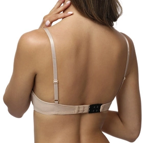 Vivisence 8004 3-pak Akcesoria do biustonosza przedłużacz obwodu, biały/beżowy/czarny