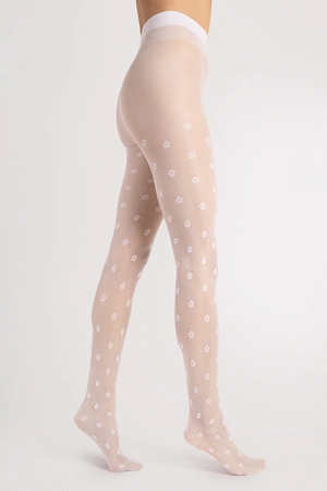 Fiore Spring 20 DEN G6105 Wyrób pończoszniczy rajstopy, white