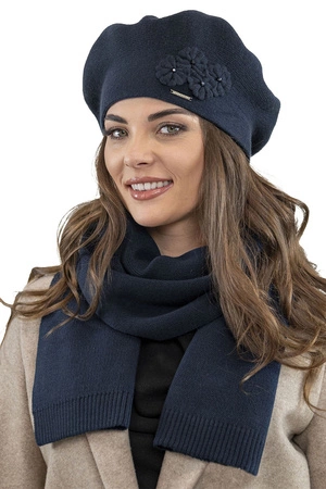 Vivisence 7006 Nakrycie głowy beret, granatowy
