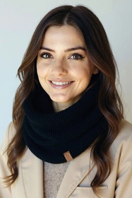 Vivisence 70115Kmpl Komplet czapka+komin, czarny