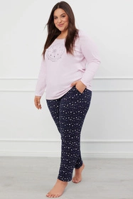 Italian Fashion Arugia dł.r. dł.sp. Nocna piżama, róż/druk