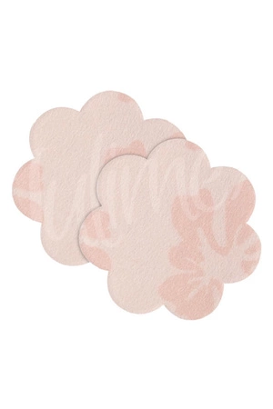 Julimex PS-04 lekkie osłonki na brodawki kwiatki Akcesoria do biustonosza osłonki, biały