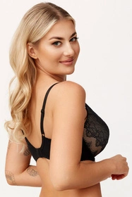 Azal Wera Biustonosz półusztywniany, czarny