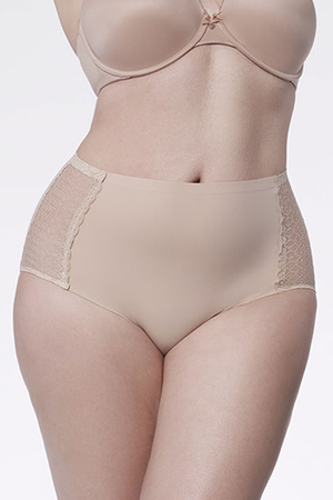 Julimex Opal panty Majtki wysokie figi, be�owy