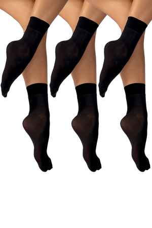 Vivisence 8301 3-pack Comfort 40 DEN Wyr�b po�czoszniczy skarpetki, nero