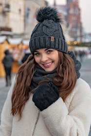 Vivisence 7103 Szalik lub apaszka komin, ciemnoszary