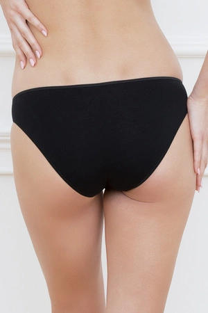 Italian Fashion Lux mini Majtki figi, czarny