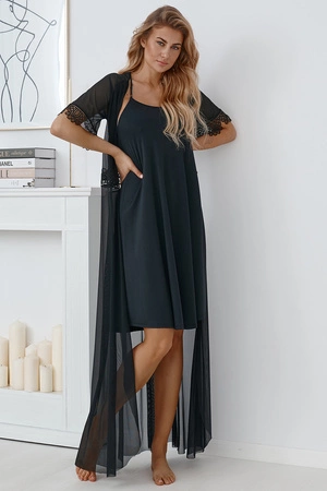 Lupo 509 Nocna peniuar, czarny