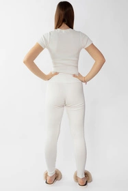 Dkaren Halima-Kpl Komplet legginsy + bluzka, ecru
