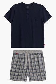 Atlantic NMP-380 Nocna piżama, granat/szary