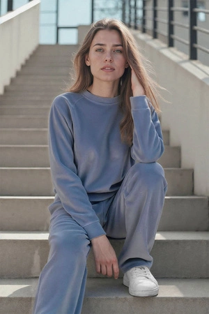 Vivisence 9206kmpl Komplet bluza+spodnie, błękitny