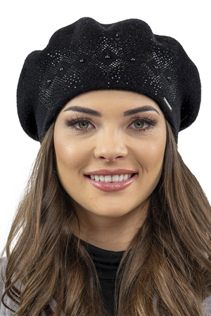 Vivisence 7050 Nakrycie g�owy beret, czarny