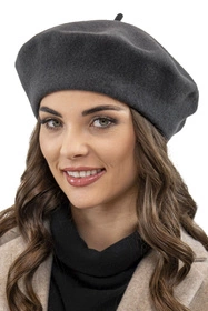 Vivisence 7073 Nakrycie głowy beret, ciemnoszary