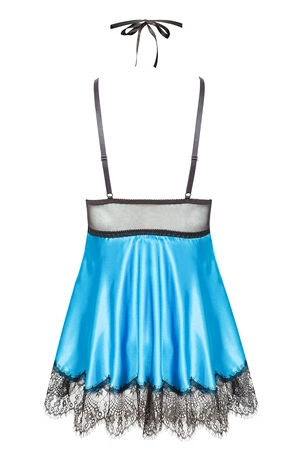 Beauty Night Eve chemise BN6546 Nocna komplet koszulka + stringi, turquoise