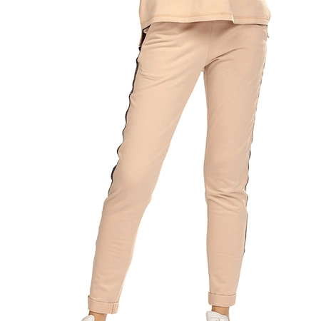 Reviver F9551 Spodnie dres, beżowy