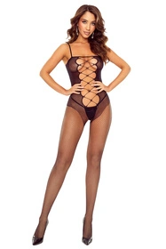 Passion BS124 Body bodystocking, black