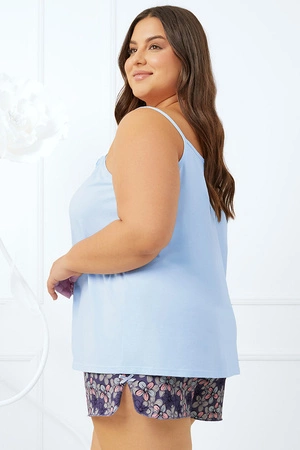 Italian Fashion Gonesa ws.r. kr.sp. Nocna piżama, niebieski/druk