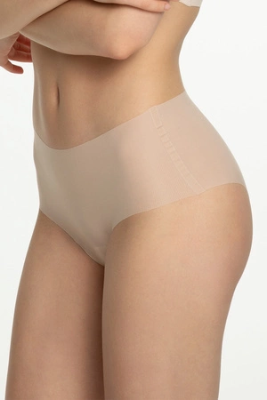 Julimex Mousse Maxi Majtki wysokie figi, beżowy